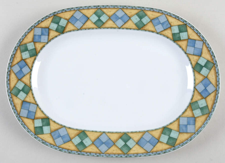 Castillo 12" Oval Serving Platter by Noritake-1