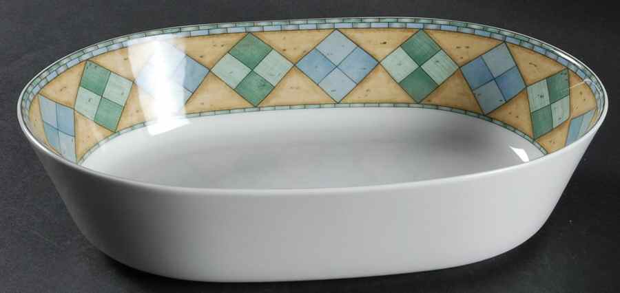 Castillo 9" Oval Vegetable Bowl by Noritake-1