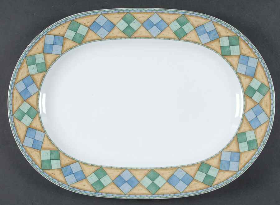 Castillo 16" Oval Serving Platter by Noritake-1