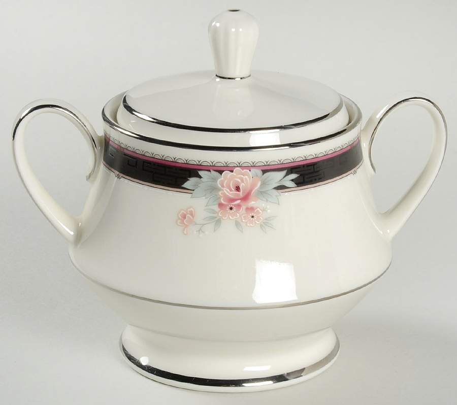 Castleberry Sugar Bowl & Lid by Noritake-1