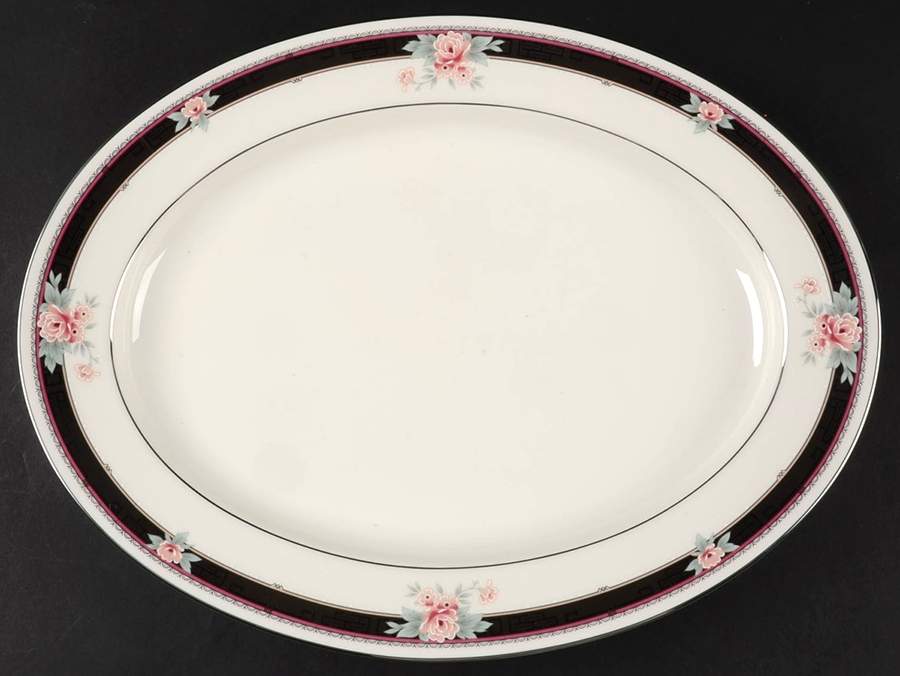 Castleberry 13" Oval Serving Platter by Noritake-1
