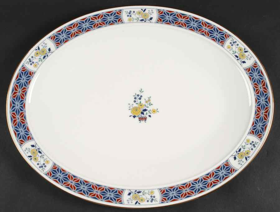 Cathay 16" Oval Serving Platter by Noritake-1
