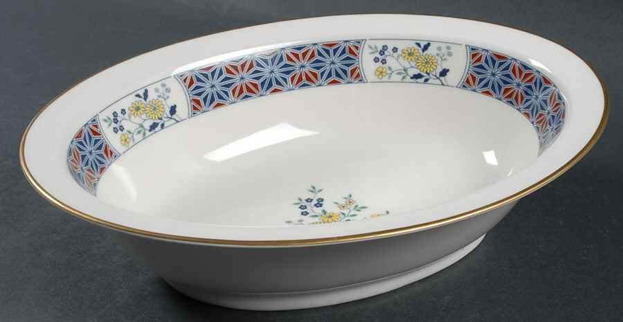 Cathay 10" Oval Vegetable Bowl by Noritake-1