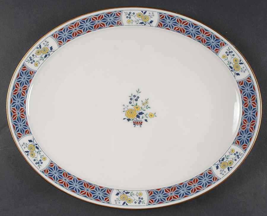 Cathay 13" Oval Serving Platter by Noritake-1