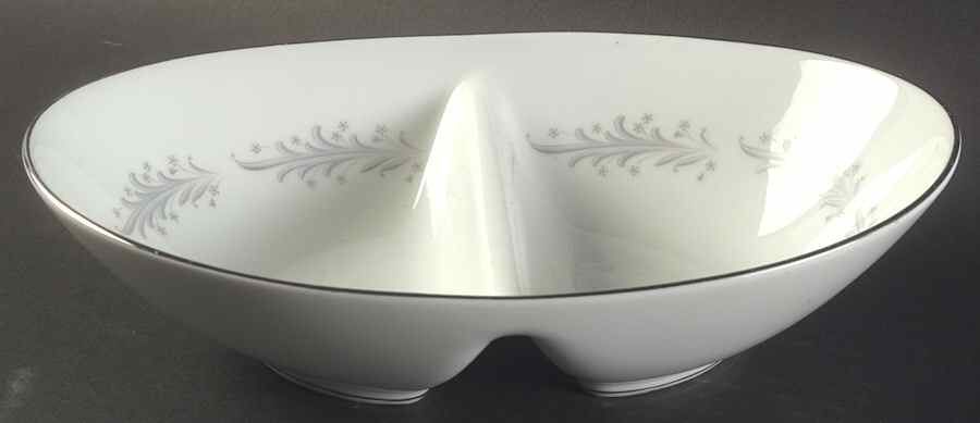 Cavalier 10" Oval Divided Vegetable Bowl by Noritake-1