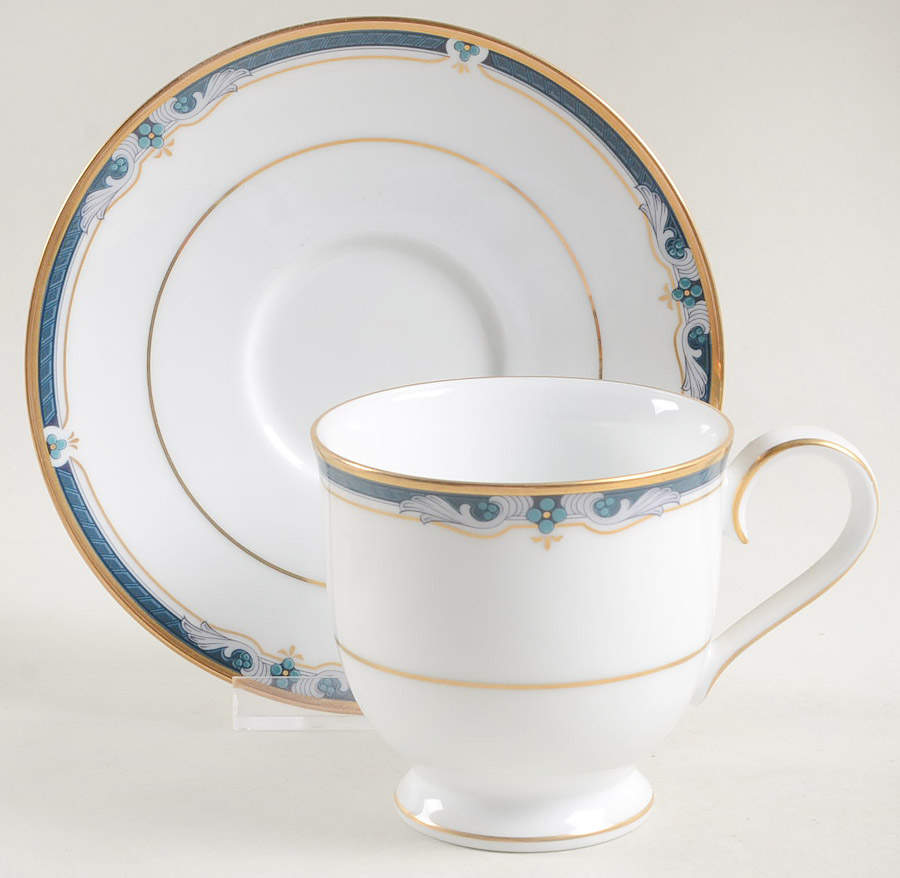 Cafe Versailles Footed Cup & Saucer Set by Noritake-1