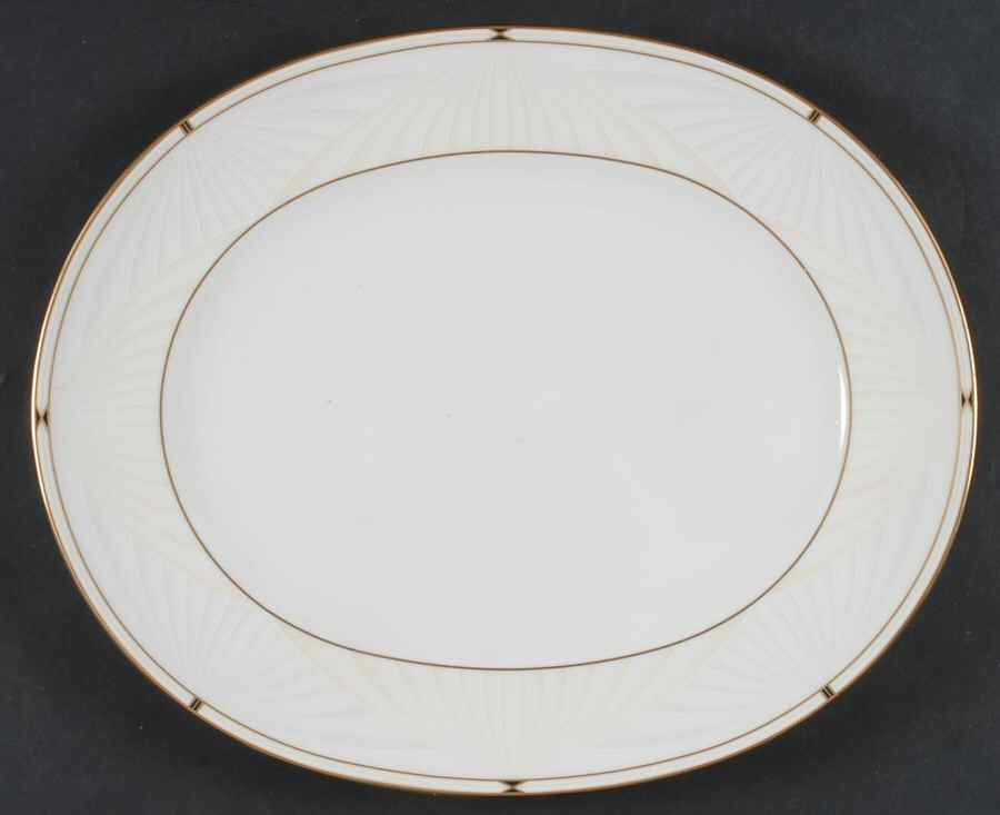 Cecile 13" Oval Serving Platter by Noritake-1
