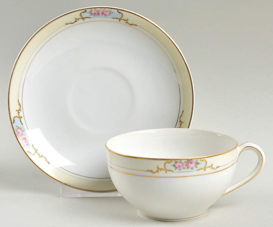 The Celtic Flat Cup & Saucer Set by Noritake-1