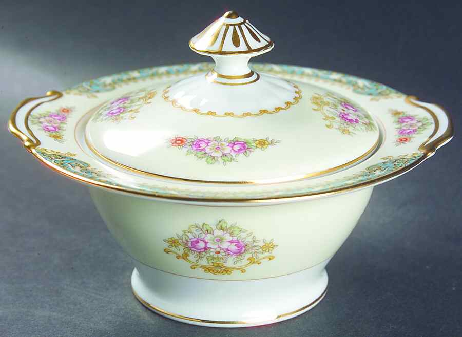 Celanese Sugar Bowl & Lid by Noritake-1