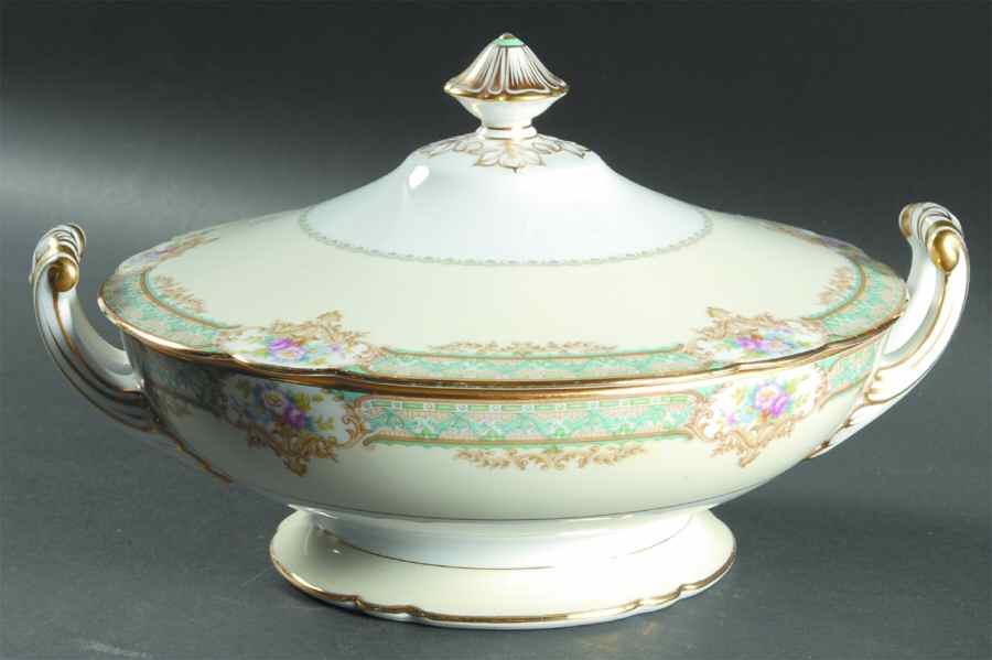 Celeste Round Covered Vegetable by Noritake-1