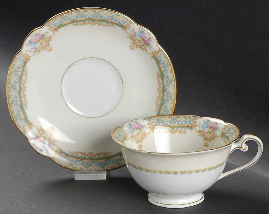 Celeste Footed Cup & Saucer Set by Noritake-1