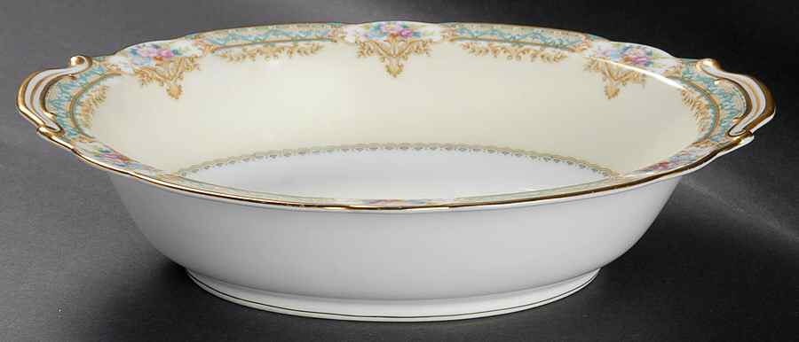 Celeste 10" Oval Vegetable Bowl by Noritake-1
