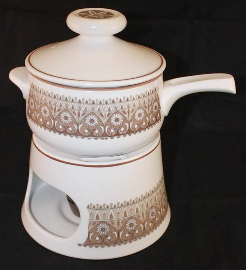 Century Fondue Pot with Lid, Stand and Burner by Noritake-1
