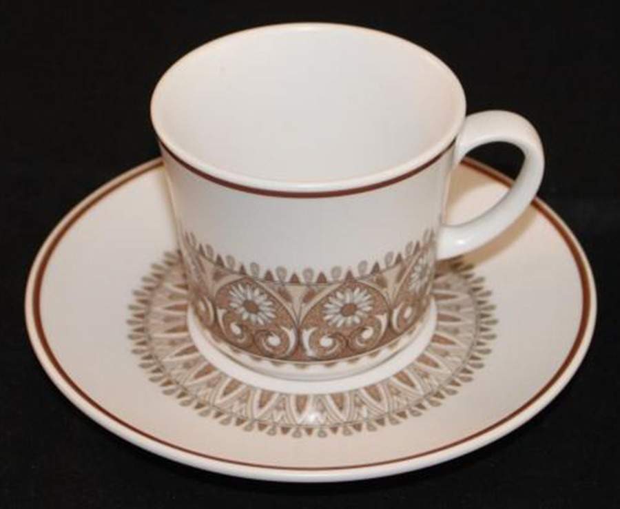Century Flat Cup & Saucer Set by Noritake-1