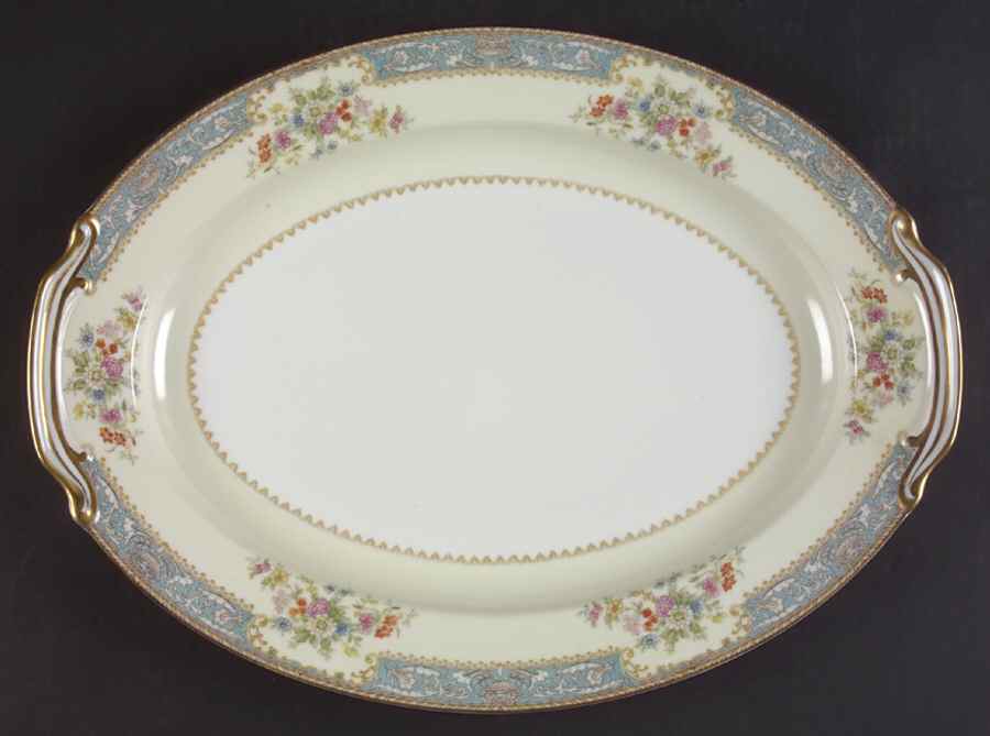Cerulean 16" Oval Serving Platter by Noritake-1