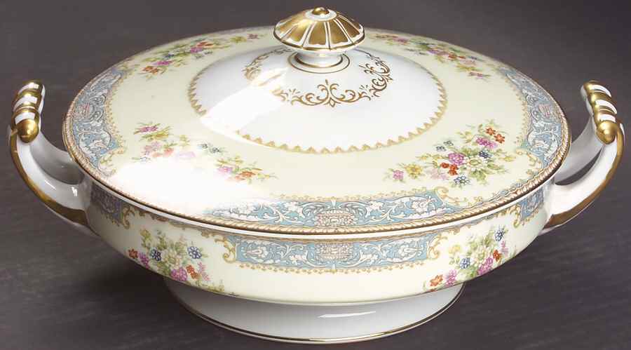 Cerulean Round Covered Vegetable by Noritake-1
