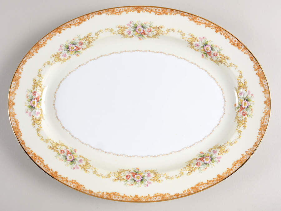 Cereus 16" Oval Serving Platter by Noritake-1