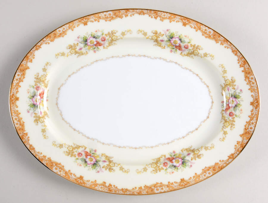 Cereus 11" Oval Serving Platter by Noritake-1