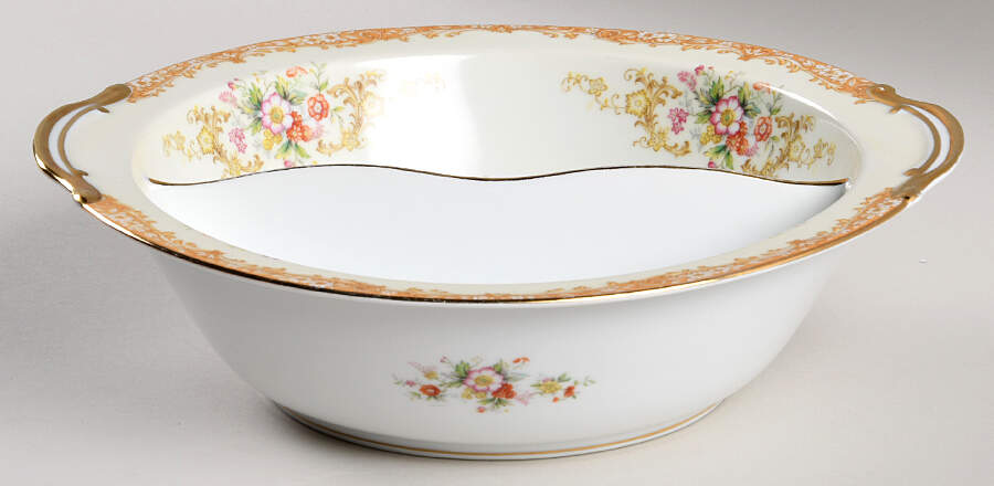 Cereus Round Divided Vegetable Bowl by Noritake-1