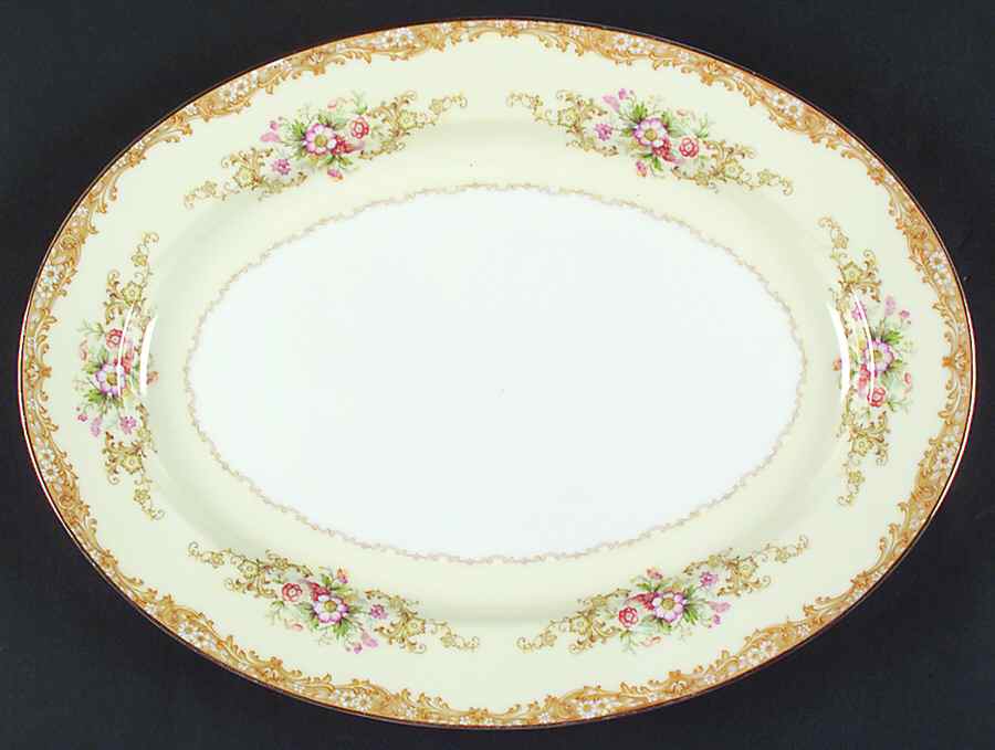 Cereus 13" Oval Serving Platter by Noritake-1