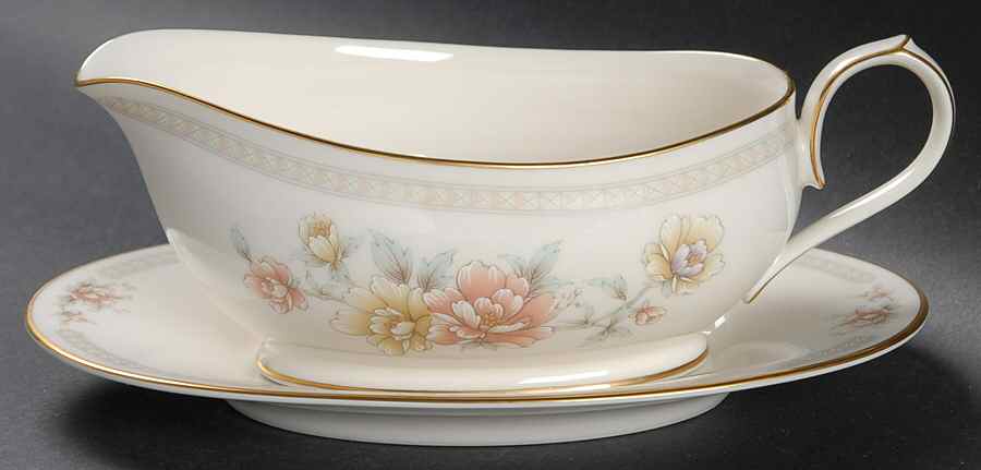 Cervantes Gravy Boat & Underplate (Relish/Butter) by Noritake-1