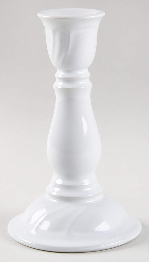Centennial White Tall Candlestick by Noritake-1
