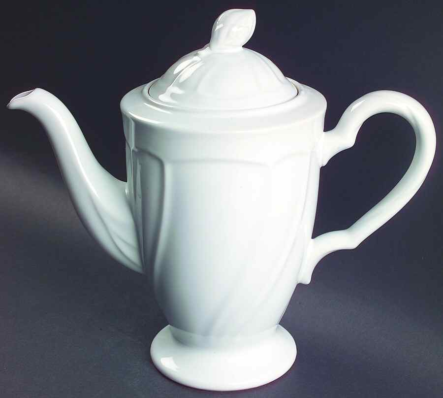 Centennial White Coffee Pot & Lid by Noritake-1