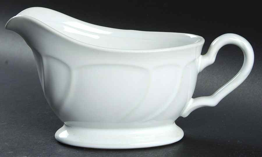 Centennial White Gravy Boat by Noritake-1