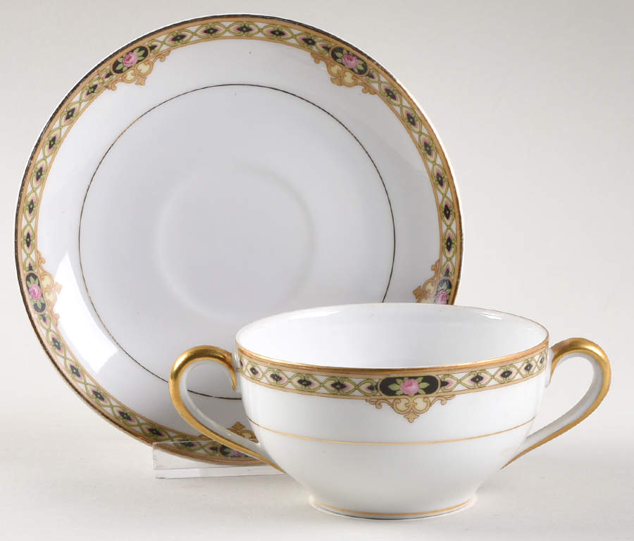 The Ceylon Flat Bouillon Cup & Saucer by Noritake-1