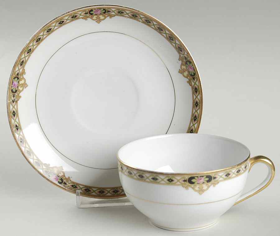 The Ceylon Flat Cup & Saucer Set by Noritake-1