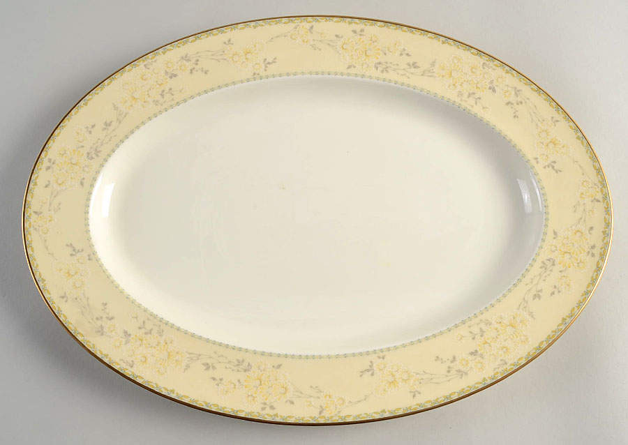 Chalfonte 16" Oval Serving Platter by Noritake-1