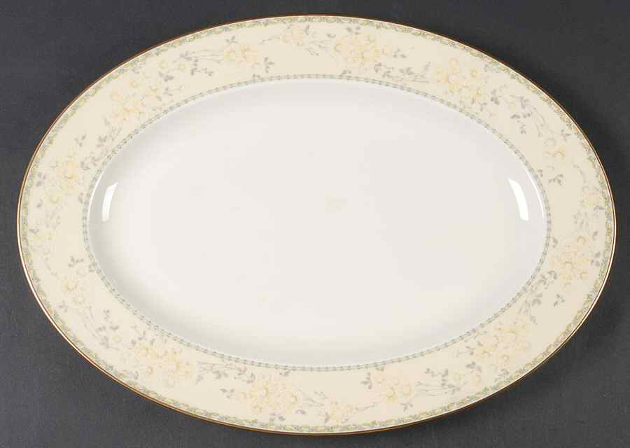 Chalfonte 14" Oval Serving Platter by Noritake-1