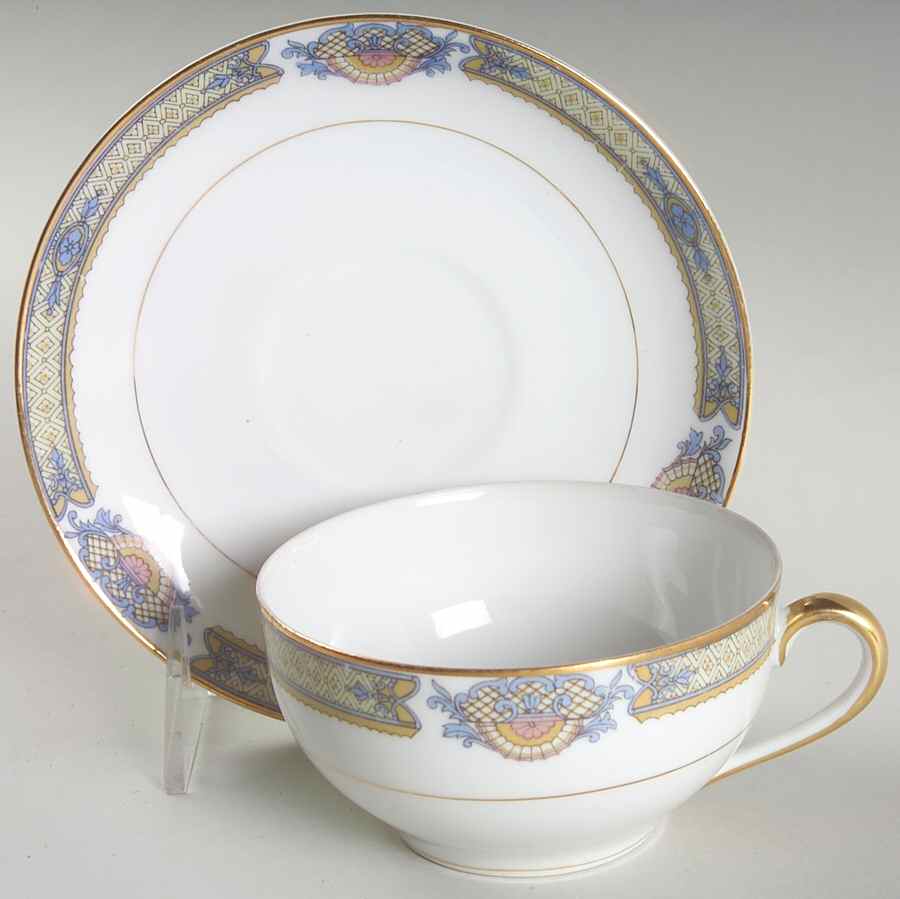 Chalfont Flat Cup & Saucer Set by Noritake-1