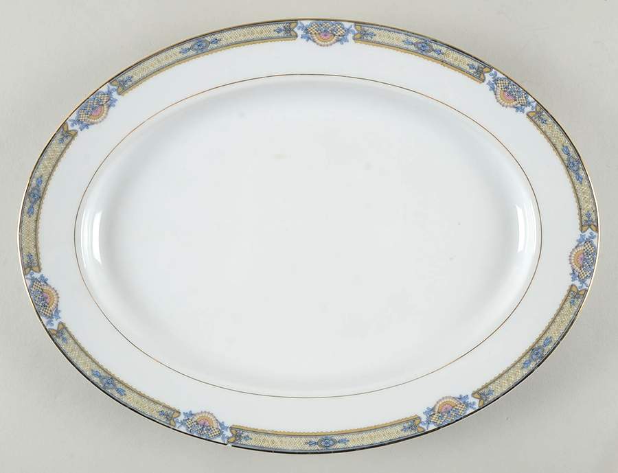 Chalfont 13" Oval Serving Platter by Noritake-1