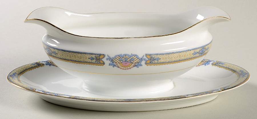 Chalfont Gravy Boat with Attached Underplate by Noritake-1