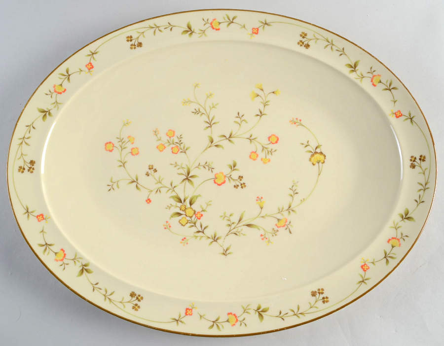 Champagne 16" Oval Serving Platter by Noritake-1