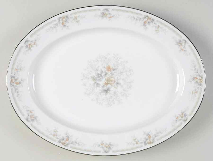 Chambray 13" Oval Serving Platter by Noritake-1
