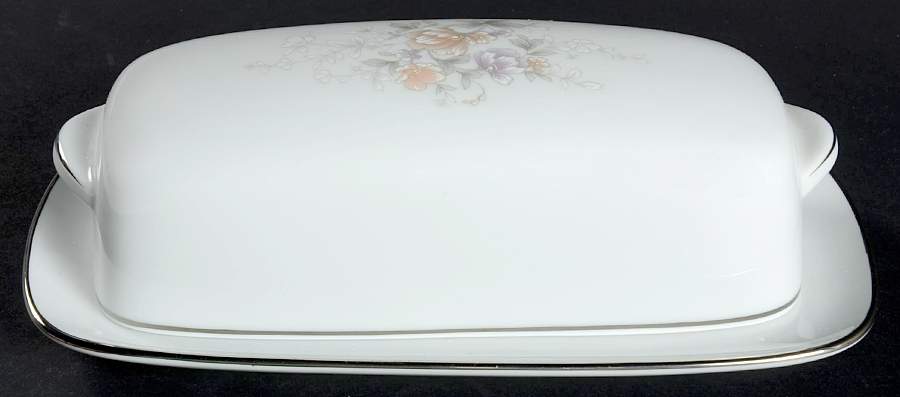 Chambray 1/4 Lb Covered Butter by Noritake-1