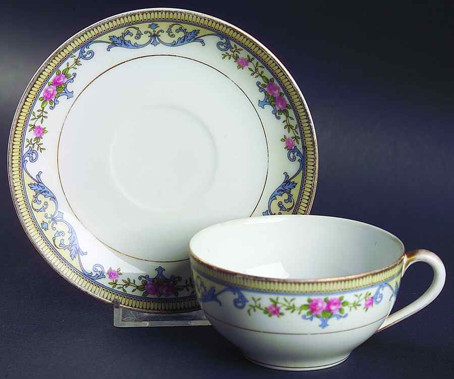 Chanlake Flat Cup & Saucer Set by Noritake-1