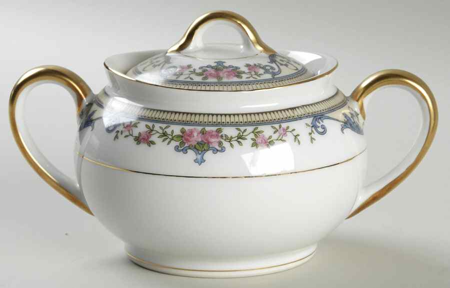 Chanlake Sugar Bowl & Lid by Noritake-1
