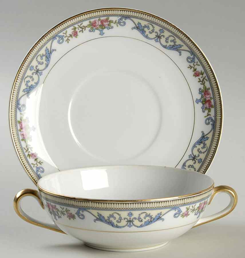Chanlake Flat Cream Soup Bowl & Saucer Set by Noritake-1