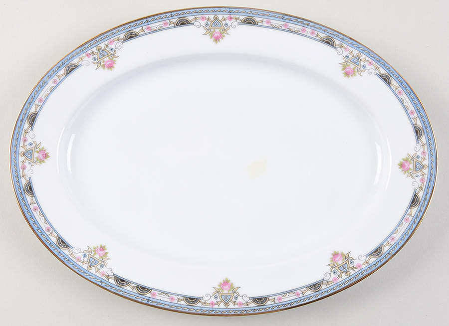 Chanazure 10" Oval Serving Platter by Noritake-1