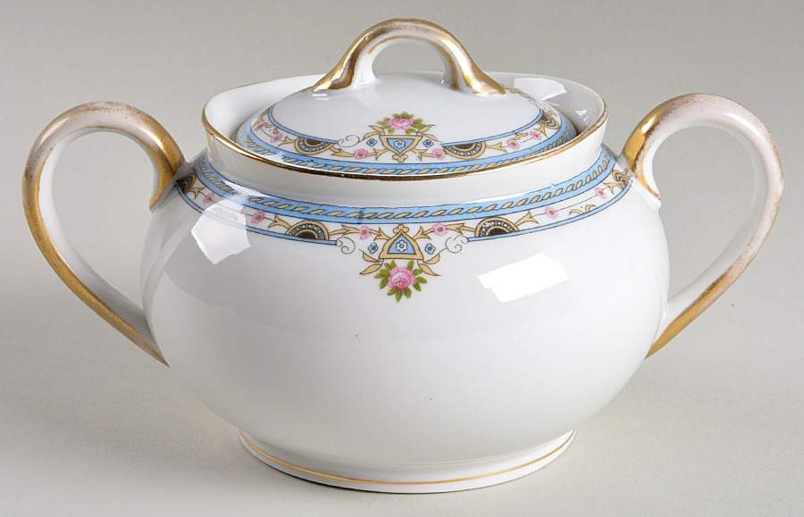 Chanazure Sugar Bowl & Lid by Noritake-1