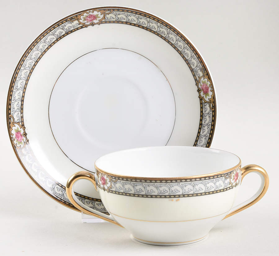 Chanbard Flat Bouillon Cup & Saucer by Noritake-1