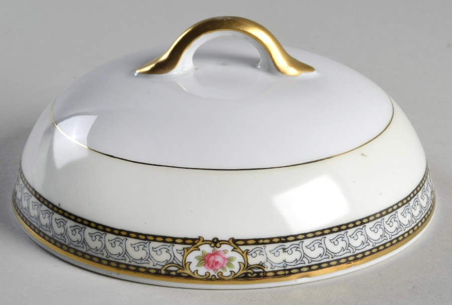 Chanbard Lid for Round Butter by Noritake-1