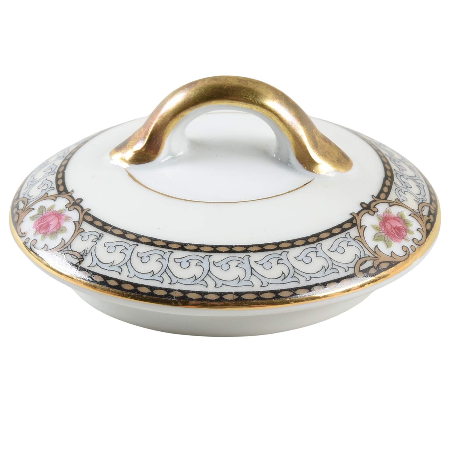 Chanbard Lid for Sugar Bowl by Noritake-1