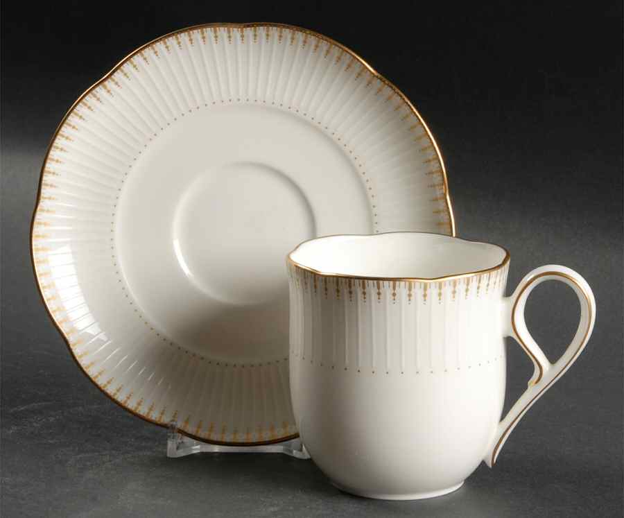 Chancellor Flat Cup & Saucer Set by Noritake-1