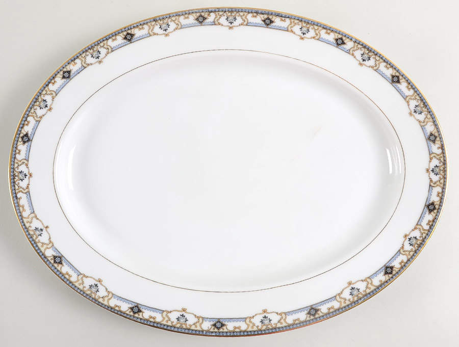 Chandella 13" Oval Serving Platter by Noritake-1