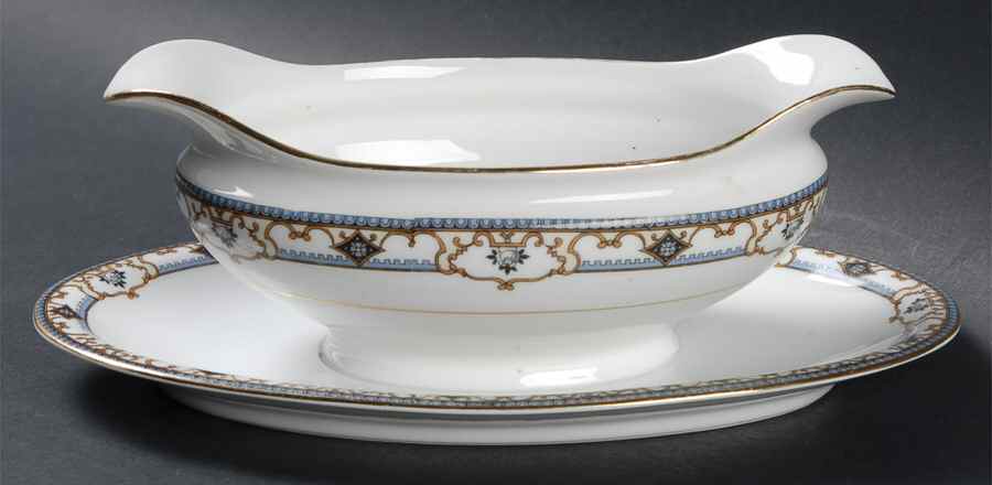 Chandella Gravy Boat with Attached Underplate by Noritake-1