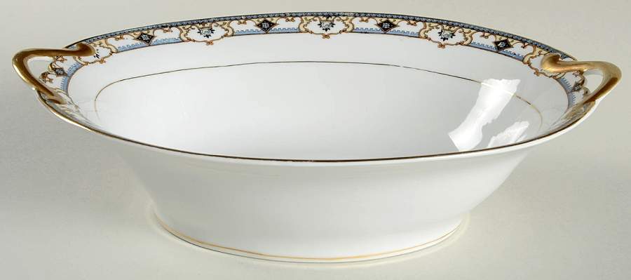 Chandella 10" Oval Vegetable Bowl by Noritake-1